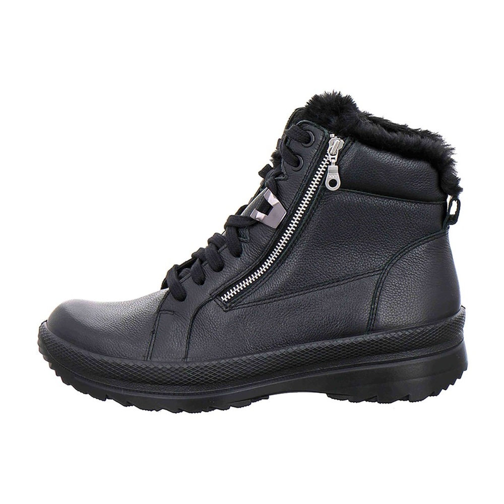 Damenboots • Jomos Women’s Black Boots with Lambskin Lining